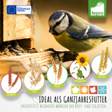 Fepro® Streufutter für Vögel, 25 kg - ganzjähriges Wildvogelfutter, ideal für kleine und große Vögel, Vogelfutter für Gartenvögel