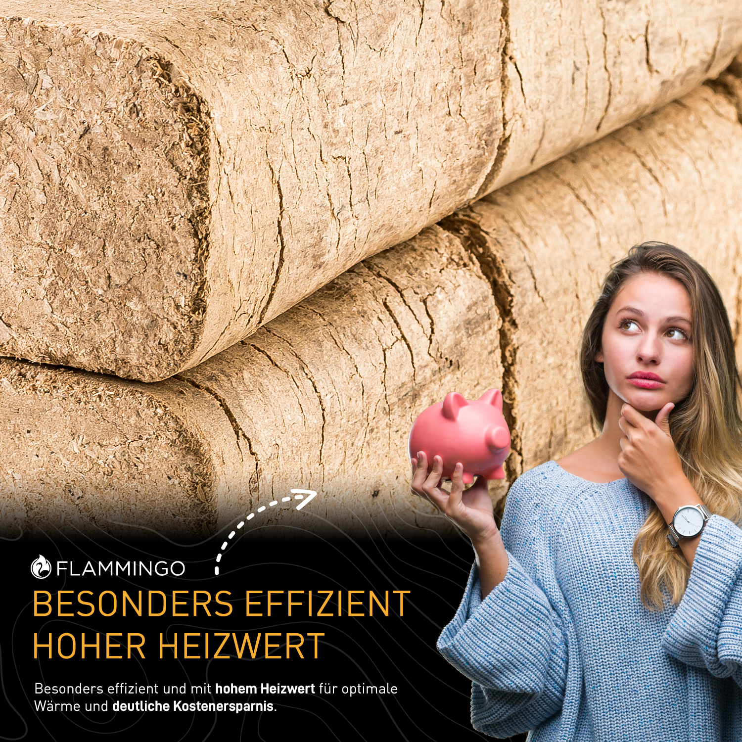 P24® Holzbriketts RUF Eiche, 20 kg (2 Blister)