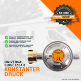 P24® Propangasschläuche & Druckminderer 50bmar (Längen & Sets wählbar)