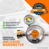 P24® Propangasschläuche & Druckminderer 50bmar (Längen & Sets wählbar)