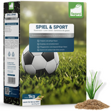 Fepro® Rasensamen Sport und Spiel schnellkeimend, dürreresistent, robust, tiefgrün, ideal für Neuansaat und Nachsaat, (Menge wählbar)