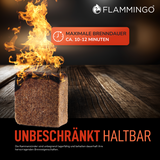 Flammingo® Anzündwürfel, braun, 7 kg Karton