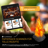 Flammingo® Holzkohlebriketts, 27kg in Papiersack