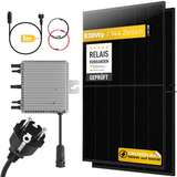 Belko® Balkonkraftwerk 830Wp Komplettset, 2 x 415W Trina Solar Full Black Module, 800W Wechselrichter mit WiFi