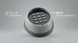 Belko® Wireless Keypad/Fernbedienung mit Zahlenfeld für Schwing- & Roll-Tore für Garagentor-Antrieb, 2 Kanal, 433 Mhz, Codetaster