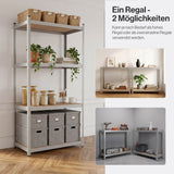Belko® Schwerlastregal C113, 160x80x40 cm, 4 Böden, 80kg Tragkraft pro Boden, verzinkt - Lagerregal, Steckregal