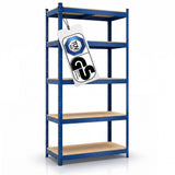 Belko® Schwerlastregal C114, 180x90x40 cm, 5 Böden, 175kg Tragkraft pro Boden, (Farbe wählbar) - Lagerregal, Steckregal
