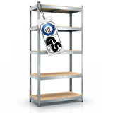 Belko® Schwerlastregal C114, 180x90x40 cm, 5 Böden, 175kg Tragkraft pro Boden, (Farbe wählbar) - Lagerregal, Steckregal