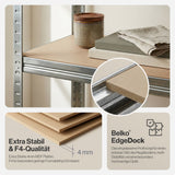 Belko® Schwerlastregal C114, 180x90x40 cm, 5 Böden, 175kg Tragkraft pro Boden, (Farbe wählbar) - Lagerregal, Steckregal