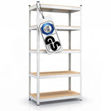 Belko® Schwerlastregal C114, 180x90x40 cm, 5 Böden, 175kg Tragkraft pro Boden, (Farbe wählbar) - Lagerregal, Steckregal