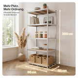 Belko® Schwerlastregal C116, 200x90x60 cm, 5 Böden, 175kg Tragkraft pro Boden, verzinkt - Lagerregal, Steckregal