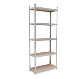 Belko® Schwerlastregal C120, 180x75x30 cm, 5 Böden, 70kg Tragkraft pro Boden, verzinkt - Lagerregal, Steckregal