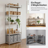Belko® Schwerlastregal C120, 180x75x30 cm, 5 Böden, 70kg Tragkraft pro Boden, verzinkt - Lagerregal, Steckregal