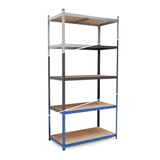 Belko® Schwerlastregal C223, 200x100x50 cm, 5 Böden, 180kg Tragkraft pro Boden, (Farbe wählbar) - Lagerregal, Steckregal