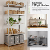 Belko® Schwerlastregal C223, 200x100x50 cm, 5 Böden, 180kg Tragkraft pro Boden, (Farbe wählbar) - Lagerregal, Steckregal