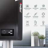 Belko® Garagentorantrieb EcoLift 800 für Schwing- & Roll-Tore bis 12m², inkl. 2 Fernbedienungen 433 Mhz, Kraft 800 N, Notentriegelung, Softstart-/Softstopp-Automatik, LED, Zyklenalarm uvm.