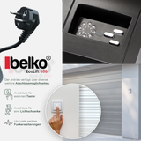 Belko® Garagentorantrieb EcoLift 800 für Schwing- & Roll-Tore bis 12m², inkl. 2 Fernbedienungen 433 Mhz, Kraft 800 N, Notentriegelung, Softstart-/Softstopp-Automatik, LED, Zyklenalarm uvm.