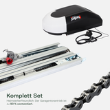 Belko® Garagentorantrieb EcoLift 800 für Schwing- & Roll-Tore bis 12m², inkl. 2 Fernbedienungen 433 Mhz, Kraft 800 N, Notentriegelung, Softstart-/Softstopp-Automatik, LED, Zyklenalarm uvm.
