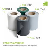 Fepro® PVC Sichtschutzstreifen für Doppelstabmattenzaun, inkl. Befestigungsclips (Farben & Längen wählbar)