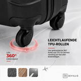 Devillo® Kofferset 4tlg. S-M-L-XL -  Reisekofferset
