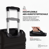 Devillo® Kofferset 4tlg. S-M-L-XL -  Reisekofferset