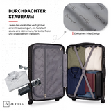 Devillo® Kofferset 4tlg. S-M-L-XL -  Reisekofferset