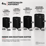 Devillo® Kofferset 4tlg. S-M-L-XL -  Reisekofferset