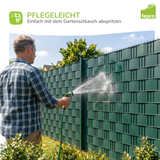 Fepro® PVC Sichtschutzstreifen für Doppelstabmattenzaun, inkl. Befestigungsclips (Farben & Längen wählbar)