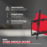 Belko® TV Wandhalterung, VESA max 400x400mm. Wandabstand: 25mm, für 32" - 65"