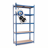 Belko® Schwerlastregal C114, 180x90x40 cm, 5 Böden, 175kg Tragkraft pro Boden, (Farbe wählbar) - Lagerregal, Steckregal