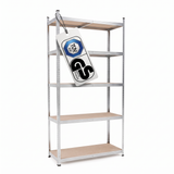 Belko® Schwerlastregal C114, 180x90x40 cm, 5 Böden, 175kg Tragkraft pro Boden, (Farbe wählbar) - Lagerregal, Steckregal