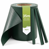 Fepro® PVC Sichtschutzstreifen für Doppelstabmattenzaun, inkl. Befestigungsclips (Farben & Längen wählbar)
