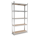Belko® Schwerlastregal C117, 180x90x30 cm, 5 Böden, 175kg Tragkraft pro Boden, verzinkt - Lagerregal, Steckregal