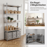 Belko® Schwerlastregal C117, 180x90x30 cm, 5 Böden, 175kg Tragkraft pro Boden, verzinkt - Lagerregal, Steckregal