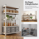 Belko® Schwerlastregal C112, 150x75x30 cm, 4 Böden, 125kg Tragkraft pro Boden, verzinkt - Lagerregal, Steckregal