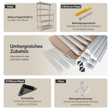 Belko® Schwerlastregal C112, 150x75x30 cm, 4 Böden, 125kg Tragkraft pro Boden, verzinkt - Lagerregal, Steckregal