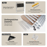 Belko® Reifenregal T110, 180x120x40 cm, für 8 Reifen mit Kantenschutz und Ablage, max. 200 kg Tragkraft, verzinkt