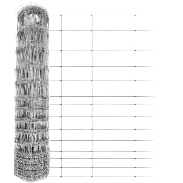 P24® Wildzaun Forstzaun Weidezaun 50m Rollen inkl. 10m Spanndraht (Abmessungen wählbar)