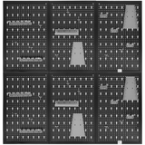 Belko® Werkzeugwand 120x60 cm | Metall Pegboard inkl. Haken & Regal | Werkstatt, Garage, Keller | alle Farben & Sets