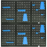 Belko® Werkzeugwand 120x60 cm | Metall Pegboard inkl. Haken & Regal | Werkstatt, Garage, Keller | alle Farben & Sets