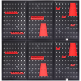 Belko® Werkzeugwand 120x60 cm | Metall Pegboard inkl. Haken & Regal | Werkstatt, Garage, Keller | alle Farben & Sets