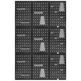 Belko® Werkzeugwand 120x60 cm | Metall Pegboard inkl. Haken & Regal | Werkstatt, Garage, Keller | alle Farben & Sets