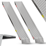 Belko® 2X Auffahrrampe 400kg Tragkraft | Verzinkter Stahl | Rutschfest perforiert | 23cm Breite | Klappbar / Nicht klappbar | PKW Motorrad Quad ATV Anhänger