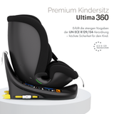 Kidimax® Ultima 360 i-Size Kindersitz 40–150cm (0–12 Jahre), drehbar, Isofix, Gruppe 0+/1/2/3 – verschiedene Farben
