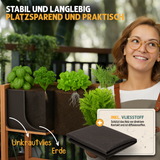 Fepro® Hochbeet aus Holz – 63L Pflanzkasten mit Ablage & Vlies, wetterfest für Garten, Balkon & Terrasse (80x75x36 cm)