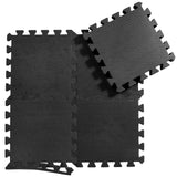 P24® Fitness Puzzlematte 36-tlg., schwarz