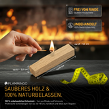 Flammingo® Anzündholz Eiche, 16cm im 30 kg Karton