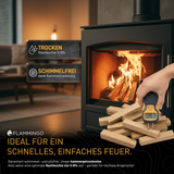 Flammingo® Anzündholz Eiche, 16cm im 30 kg Karton