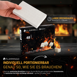 Flammingo® Anzündwürfel auf Kerosinbasis, weiß, 24 Packungen à 48 Stück