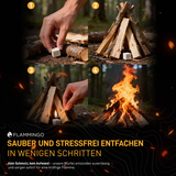 Flammingo® Anzündwürfel auf Kerosinbasis, weiß, 24 Packungen à 48 Stück